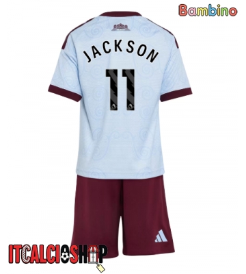 Aston Villa Nicolas Jackson #11 Terza Maglia Bambino 2026-27 Manica Corta (+ Pantaloni corti)